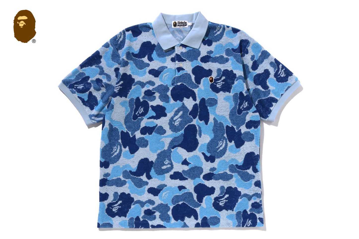 BAPE ABC CAMO PILE JACQUARD 寬鬆版 Polo 衫