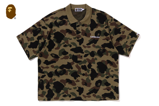 BAPE 1ST CAMO JACQUARD LOGO 寬鬆版POLO衫