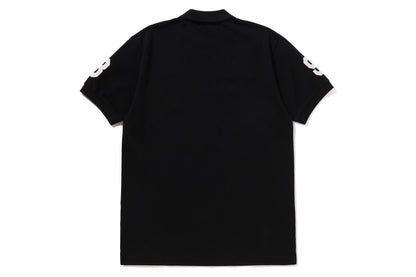 BAPE 大猩猩頭部刺繡 polo 衫