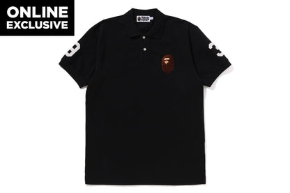 BAPE 大猩猩頭部刺繡 polo 衫