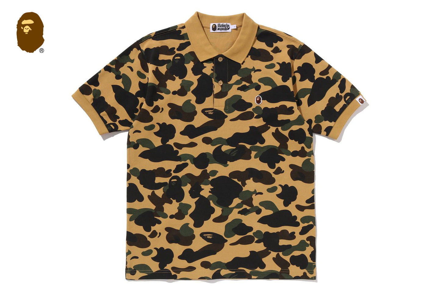 BAPE 1ST CAMO ONE POINT REGULAR FIT POLO SHIRT