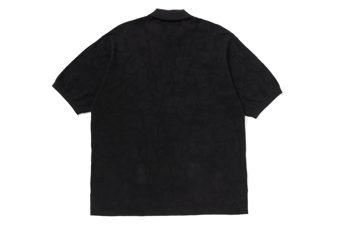 BAPE SOLID CAMO JACQUARD RELAXED FIT POLO SHIRT