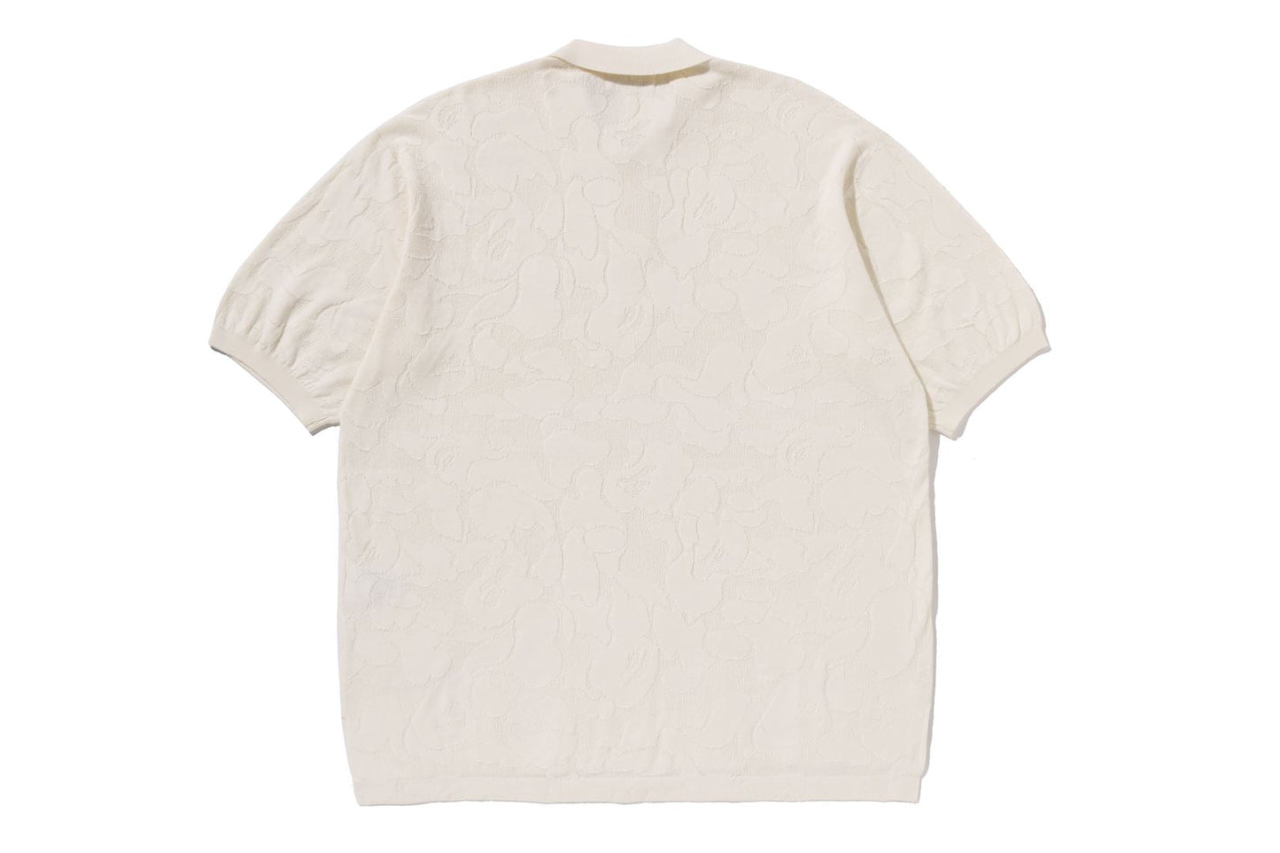 BAPE SOLID CAMO JACQUARD RELAXED FIT POLO SHIRT