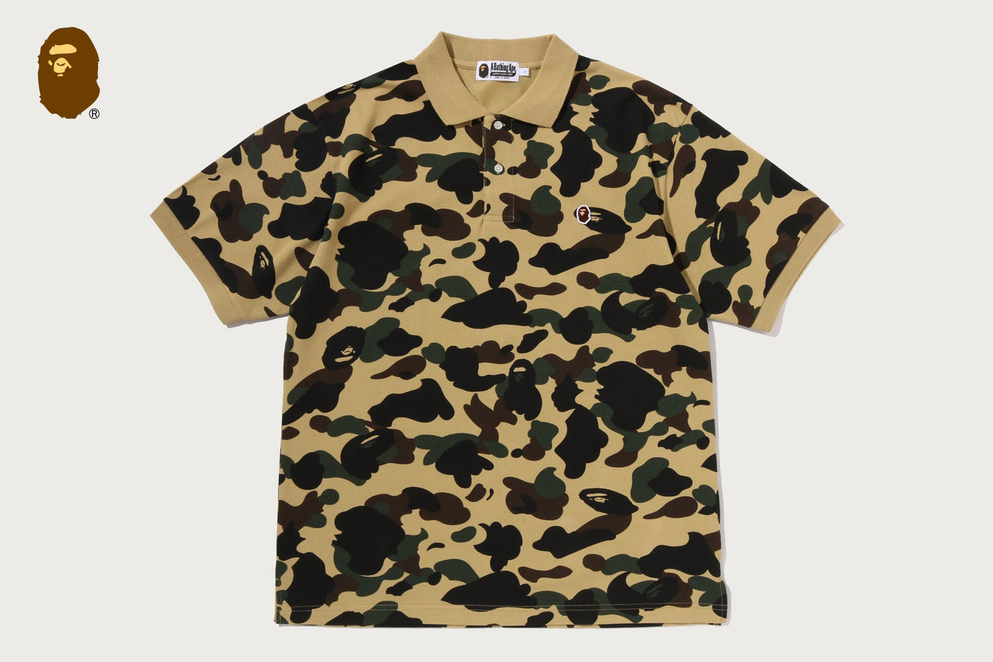BAPE 1ST CAMO ONE POINT POLO