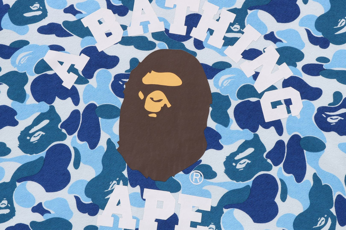 BAPE ABC CAMO 大學風連帽衛衣