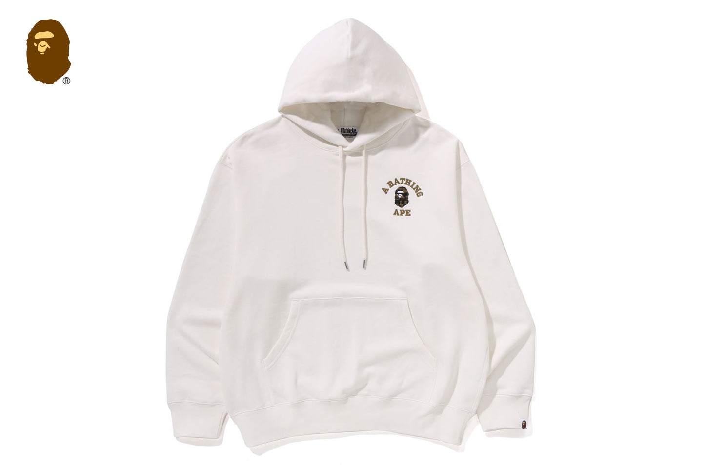 BAPE 1ST CAMO 大學標誌寬鬆版拉鍊帽衫