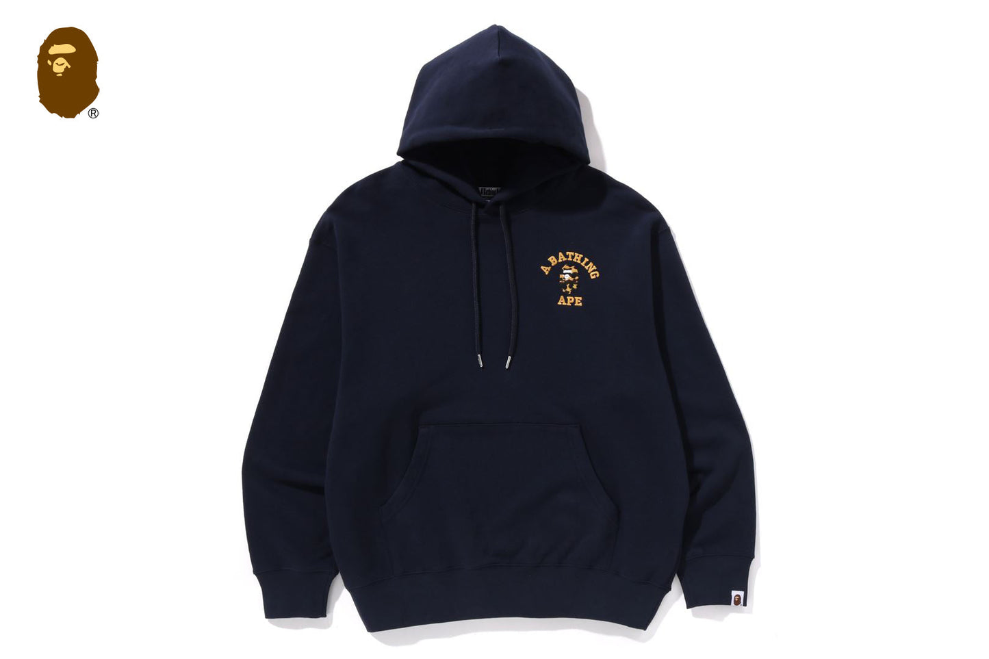 BAPE 1ST CAMO 大學標誌寬鬆版拉鍊帽衫