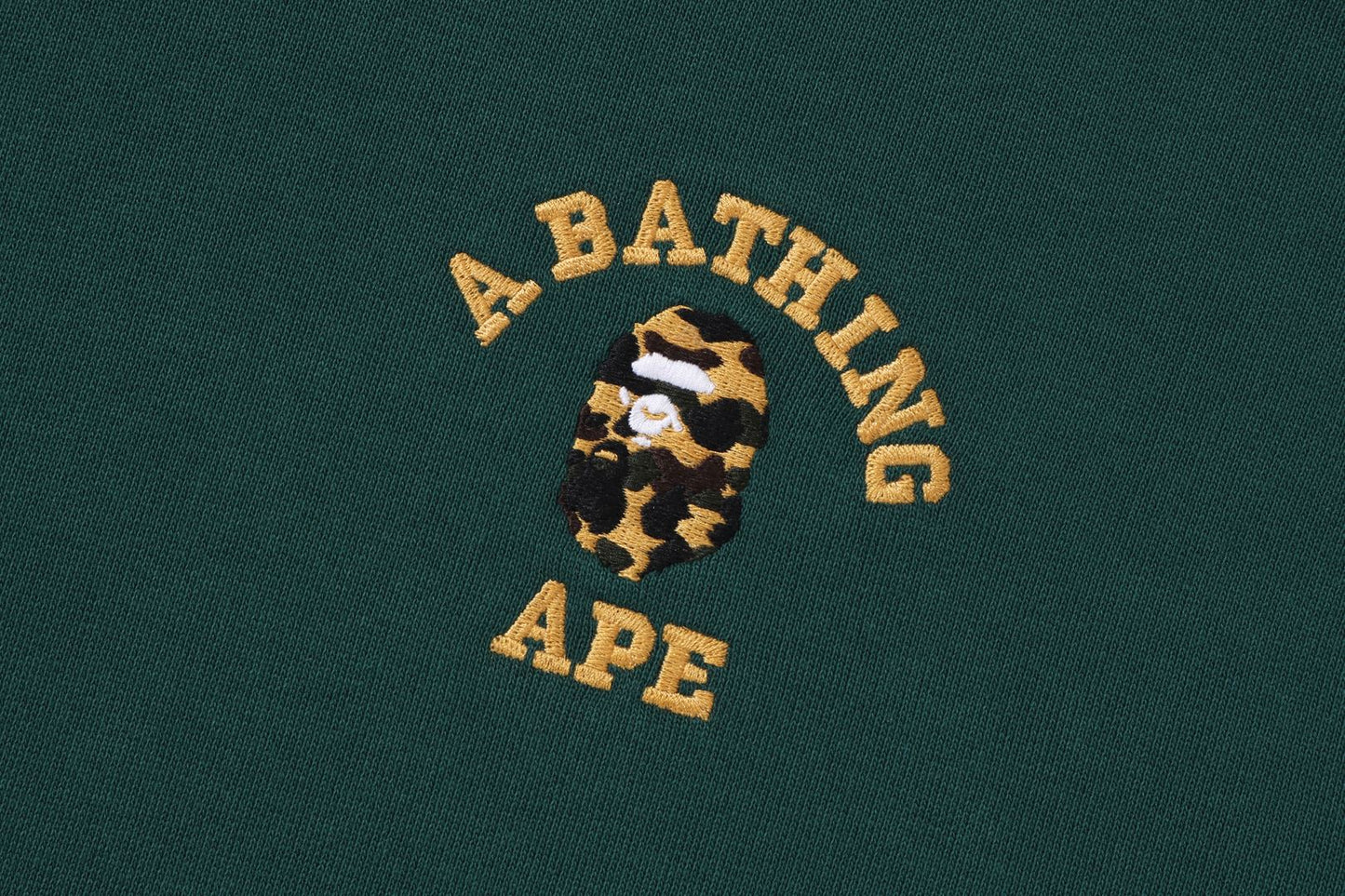 BAPE 1ST CAMO 大學標誌寬鬆版拉鍊帽衫