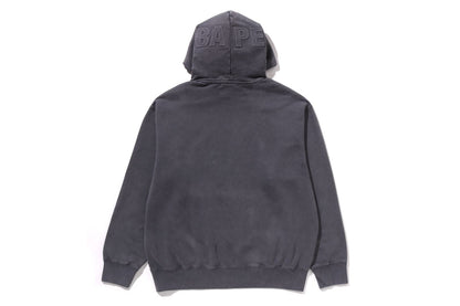BAPE GARMENT DYE ONE POINT RELAXED FIT PULLOVER HOODIE