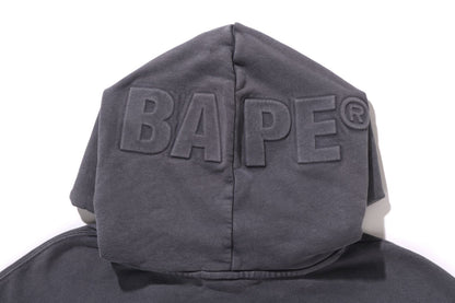 BAPE GARMENT DYE ONE POINT RELAXED FIT PULLOVER HOODIE