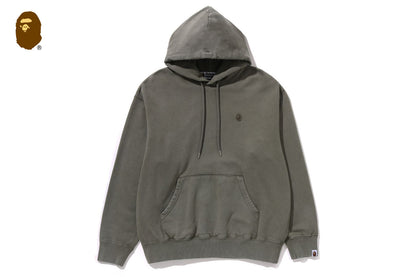 BAPE GARMENT DYE ONE POINT RELAXED FIT PULLOVER HOODIE