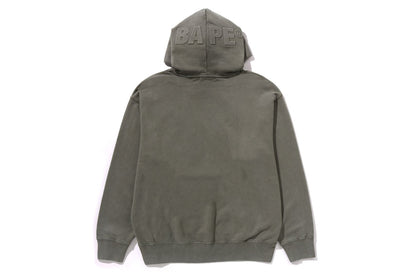 BAPE GARMENT DYE ONE POINT RELAXED FIT PULLOVER HOODIE