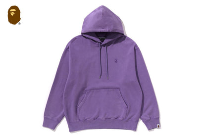 BAPE GARMENT DYE ONE POINT RELAXED FIT PULLOVER HOODIE