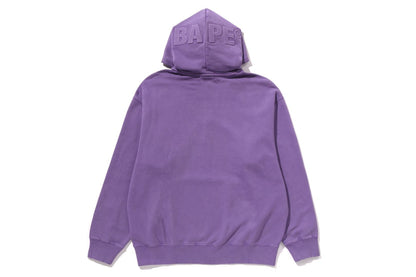 BAPE GARMENT DYE ONE POINT RELAXED FIT PULLOVER HOODIE