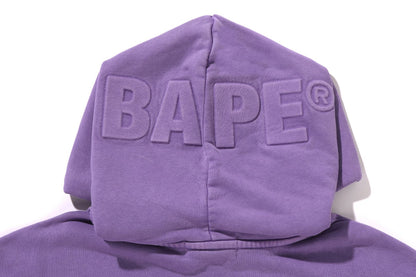 BAPE GARMENT DYE ONE POINT RELAXED FIT PULLOVER HOODIE
