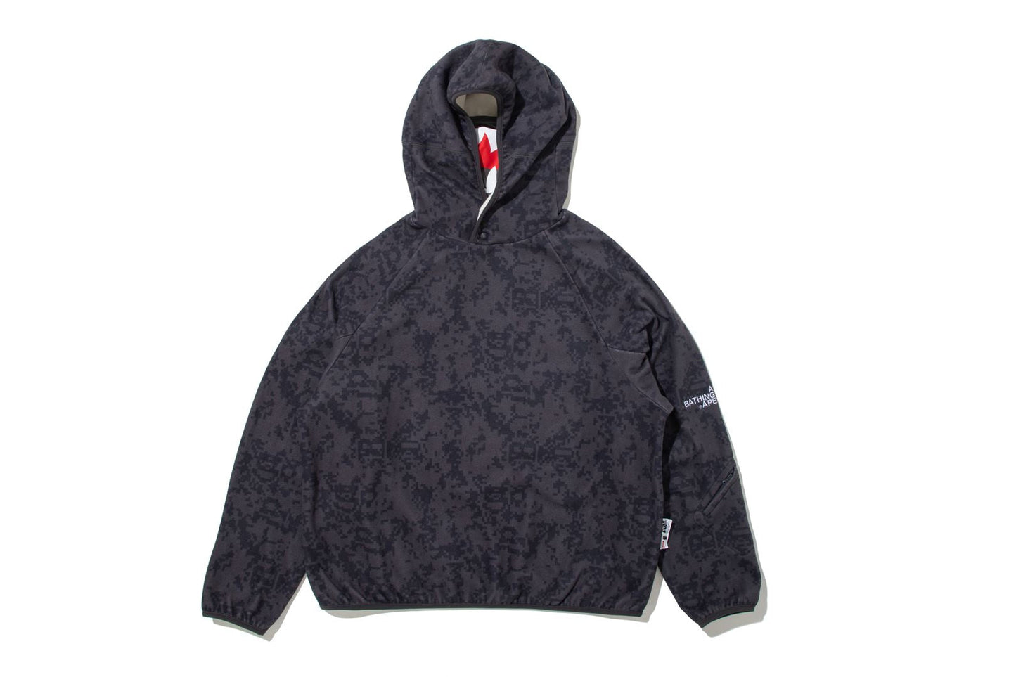 BAPE 【 BAPE BY KAZUKI KURAISHI 】 DIGITAL CAMO MOD SHARK HOODIE
