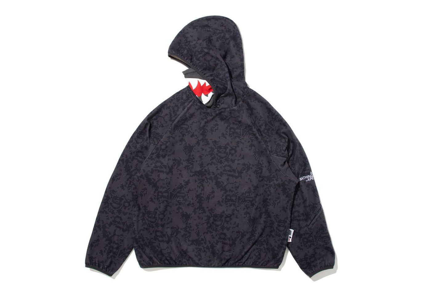 BAPE 【 BAPE BY KAZUKI KURAISHI 】 DIGITAL CAMO MOD SHARK HOODIE