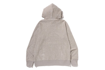 BAPE NEON CAMO JACQUARD PULLOVER HOODIE