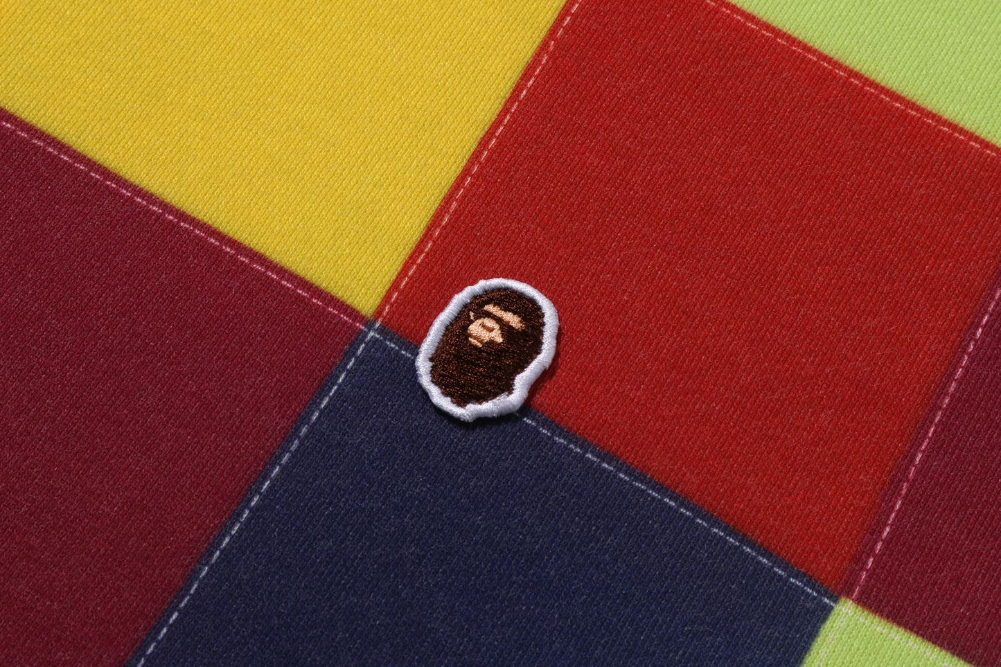 BAPE 多色拼接連帽衛衣