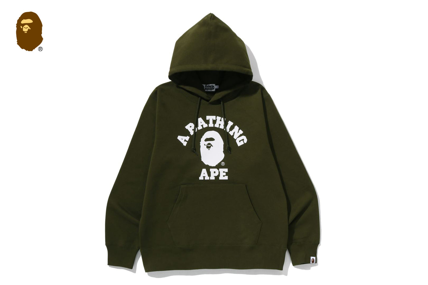 BAPE 大學風拉鍊帽衫