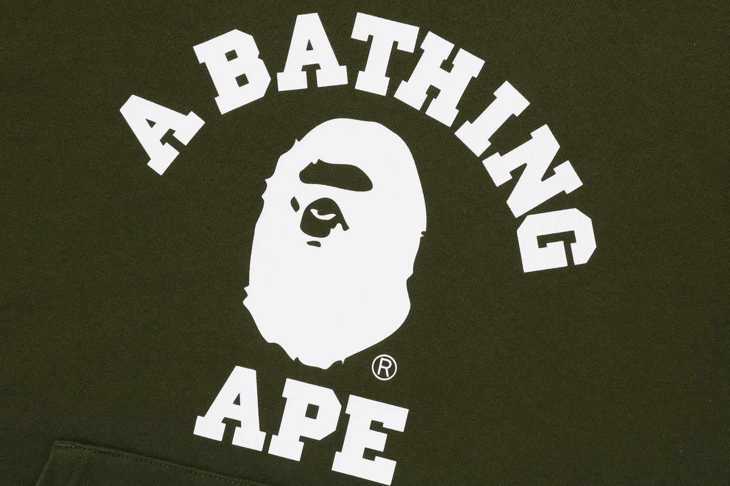 BAPE 大學風拉鍊帽衫