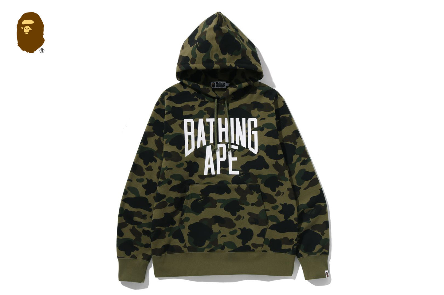 BAPE 1ST CAMO PULLOVER HOODIE