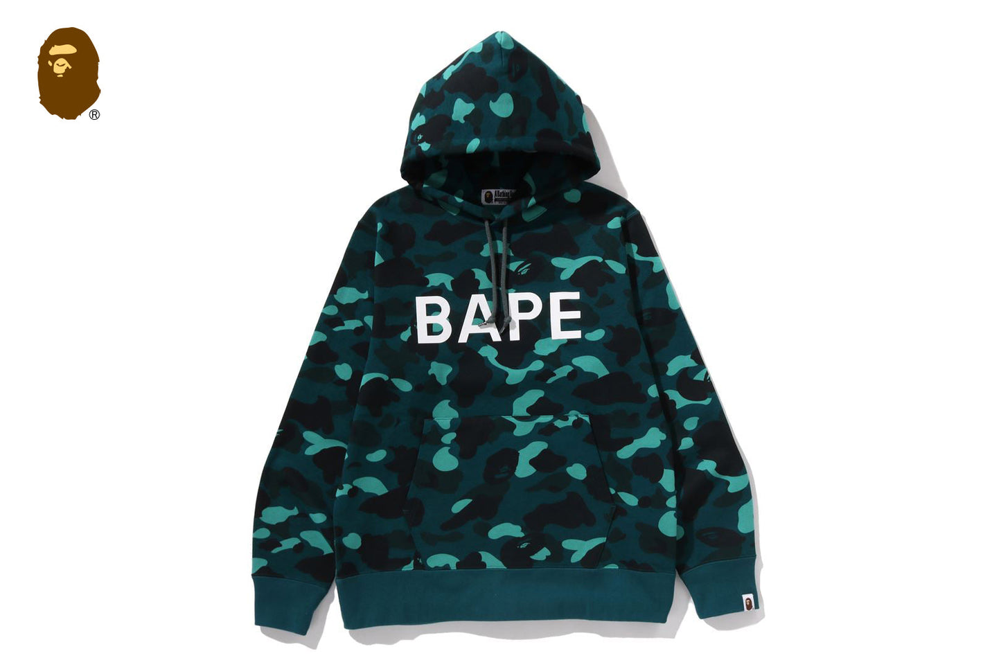 BAPE 彩色迷彩拉鍊帽衫