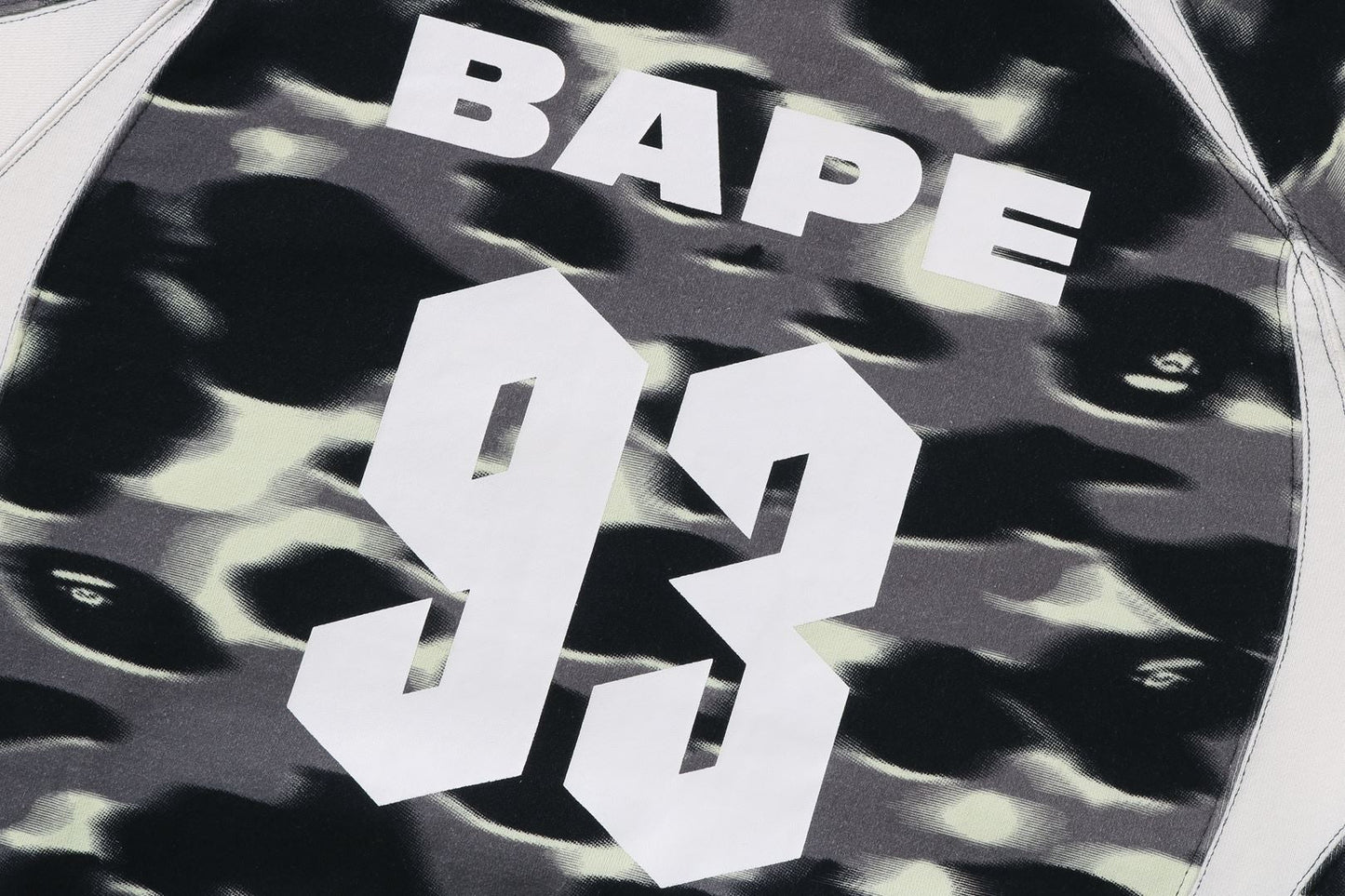 BAPE 螢幕迷彩足球標誌寬鬆版連帽衛衣
