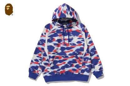 BAPE 螢幕迷彩足球標誌寬鬆版連帽衛衣