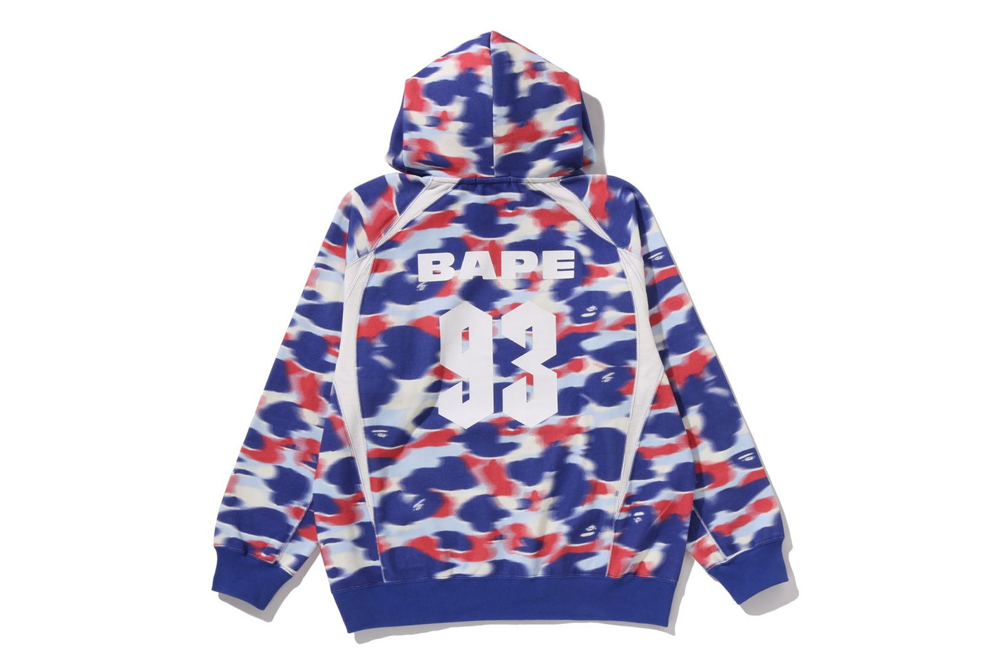 BAPE 螢幕迷彩足球標誌寬鬆版連帽衛衣
