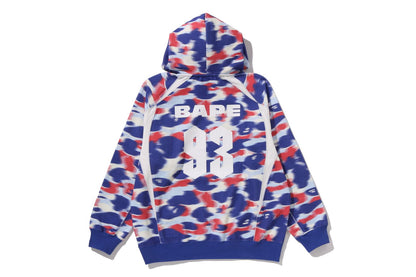 BAPE 螢幕迷彩足球標誌寬鬆版連帽衛衣