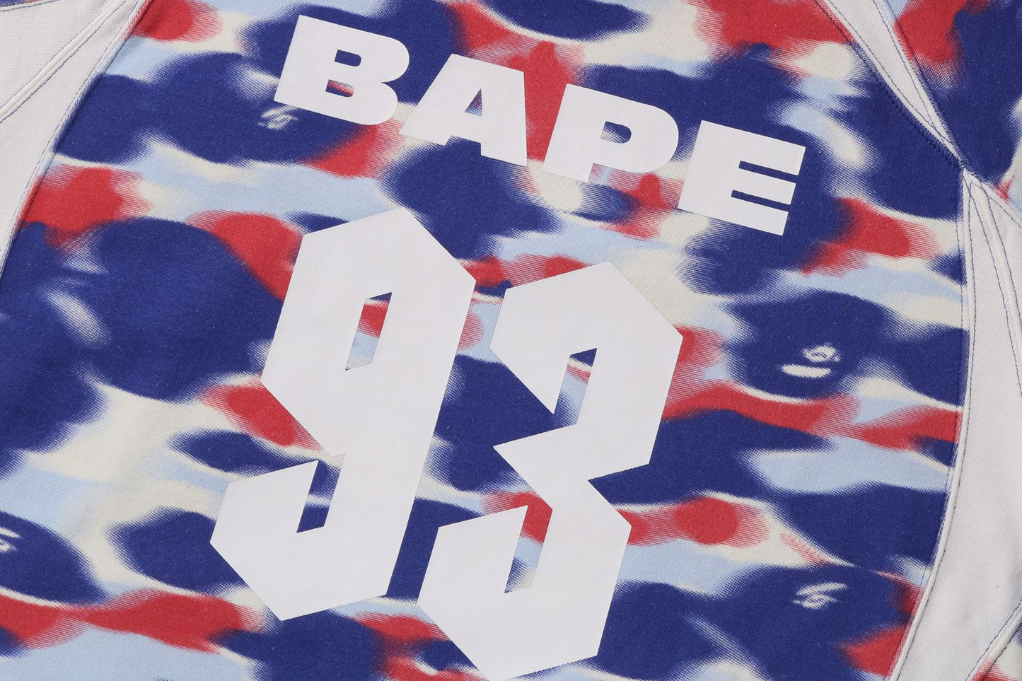 BAPE 螢幕迷彩足球標誌寬鬆版連帽衛衣