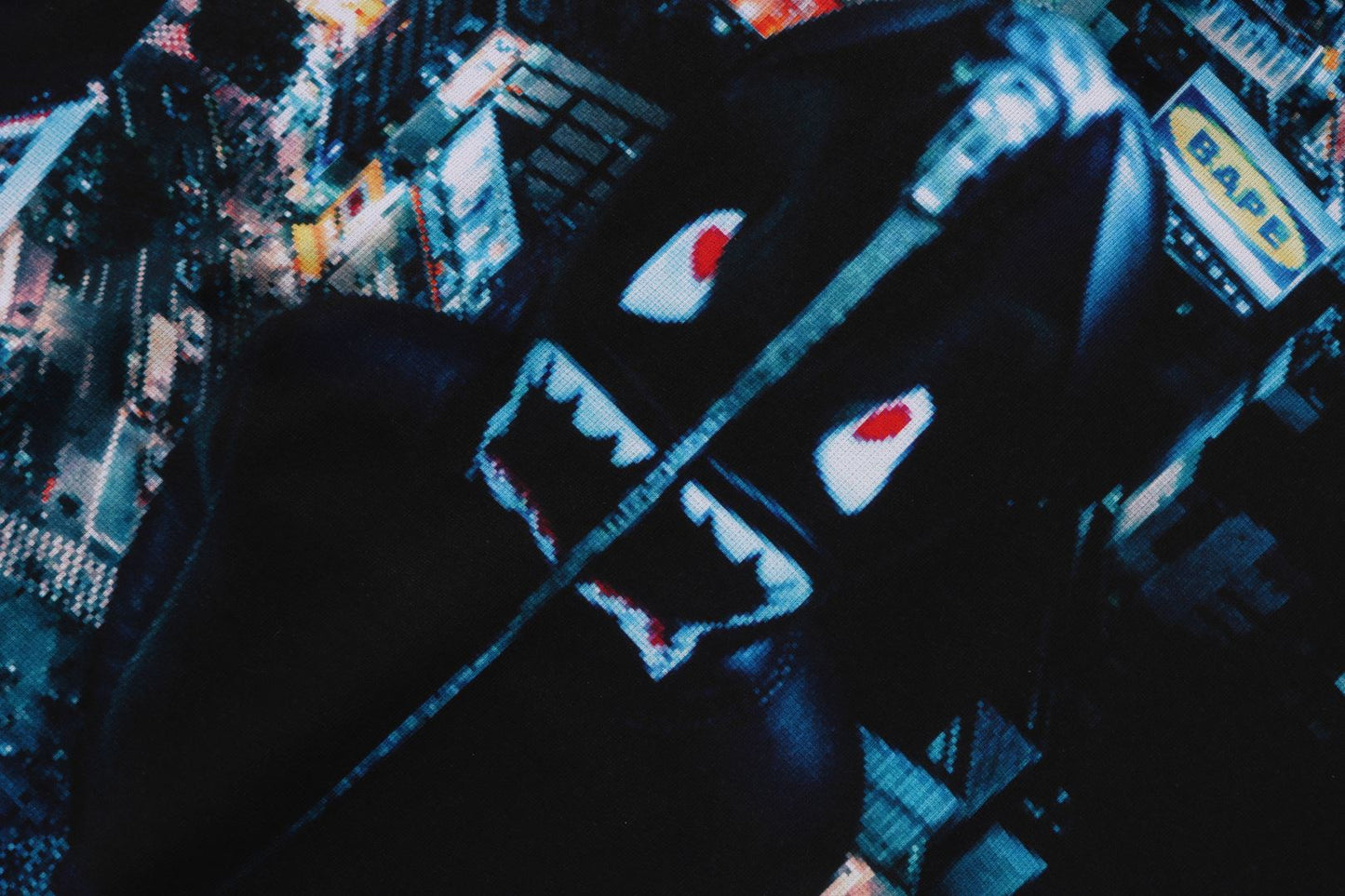 BAPE 整體印花皺褶寬鬆版連帽衛衣