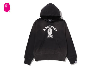 BAPE 復古洗水大學風拉鍊帽衫