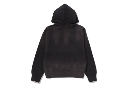 BAPE 復古洗水大學風拉鍊帽衫