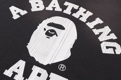 BAPE 復古洗水大學風拉鍊帽衫