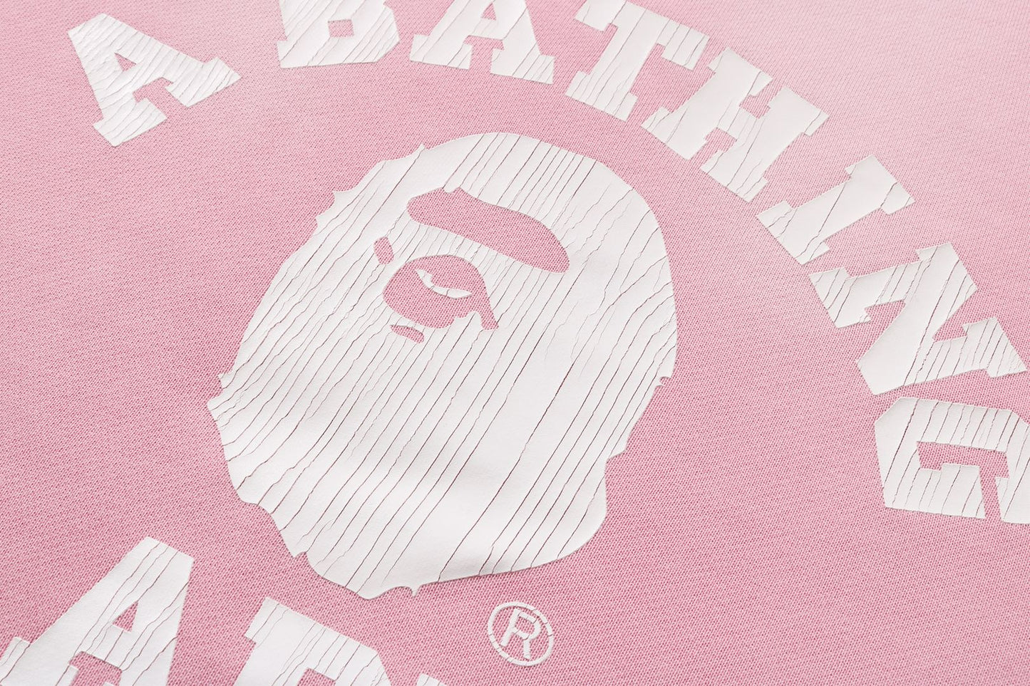 BAPE 復古洗水大學風拉鍊帽衫