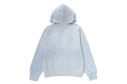 BAPE 復古洗水大學風拉鍊帽衫