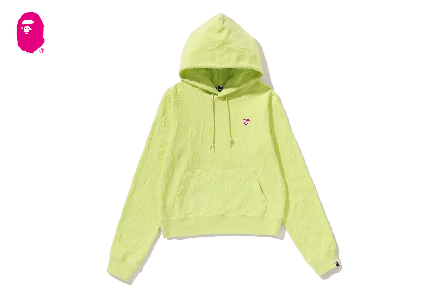BAPE NEON CAMO JACQUARD PULLOVER HOODIE
