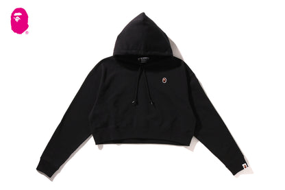 BAPE APE HEAD ONE POINT CROPPED PULLOVER HOODIE