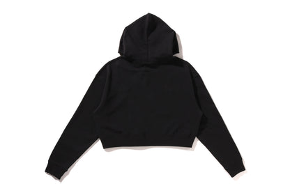 BAPE APE HEAD ONE POINT CROPPED PULLOVER HOODIE