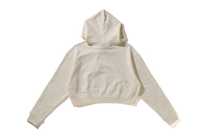 BAPE APE HEAD ONE POINT CROPPED PULLOVER HOODIE