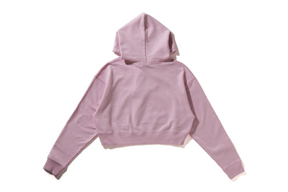 BAPE APE HEAD ONE POINT CROPPED PULLOVER HOODIE