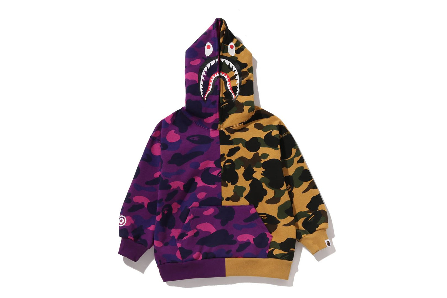 BAPE SPLIT CAMO SHARK 寬鬆版連帽衛衣