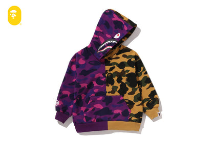BAPE SPLIT CAMO SHARK 寬鬆版連帽衛衣