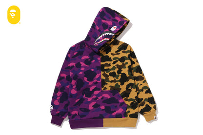BAPE SPLIT CAMO SHARK 寬鬆版拉鍊連帽衛衣