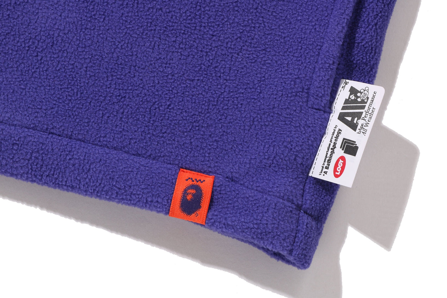 BAPE KAZUKI KURAISHI 半色調標誌絨毛連帽衛衣