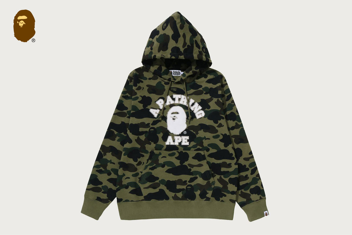 BAPE 1ST CAMO COLLEGE 連帽衫