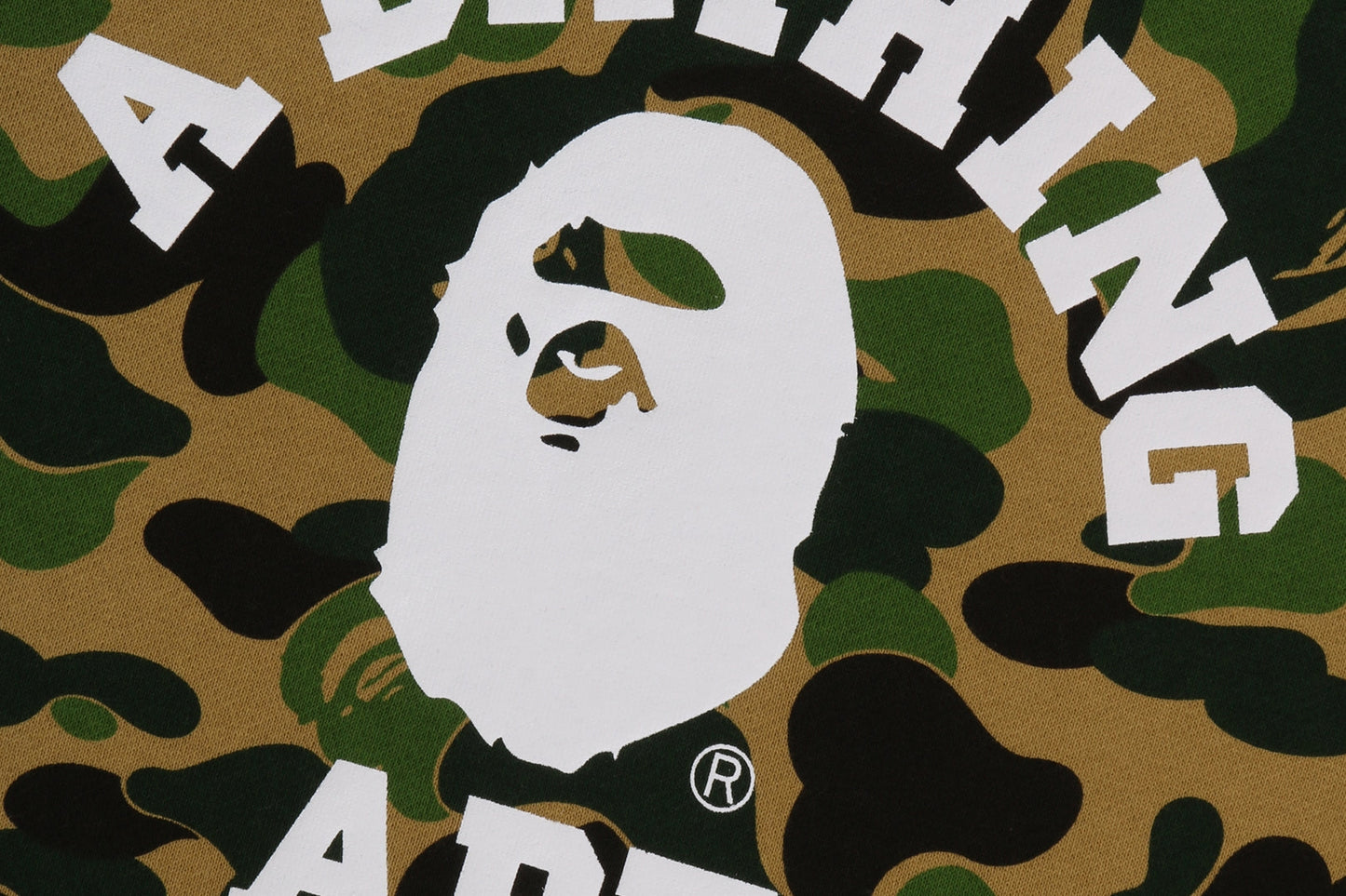 BAPE ABC CAMO 大學風格套頭帽T