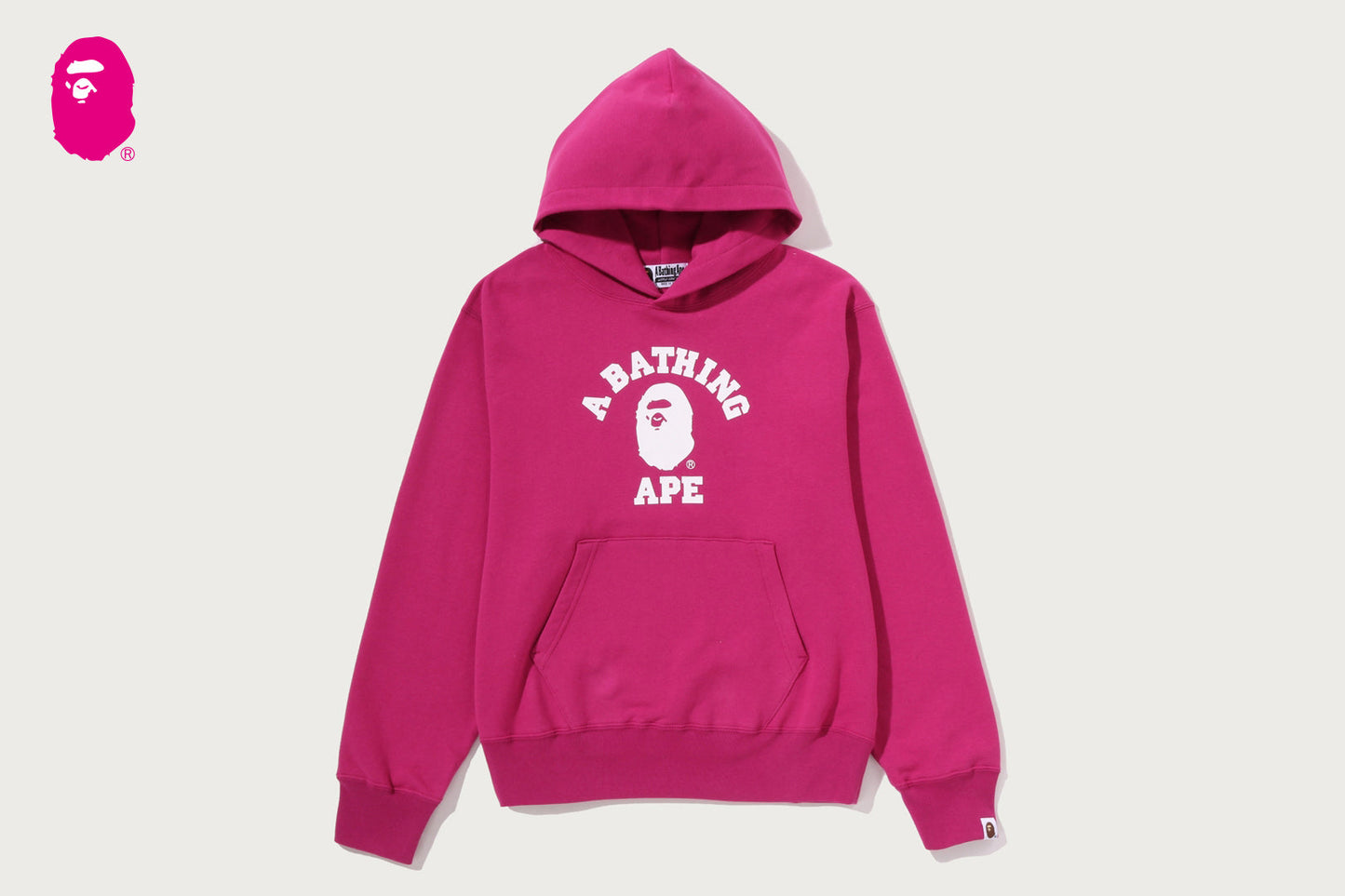 BAPE 大學風拉鍊帽衫